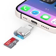 iPhone 14 Micro SD Card Reader Adapter [MFi Certified] Lightning to Micro SD/TF Card Reader Viewer M