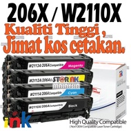 Compatible to HP 206A 206X Color LaserJet Toner Cartridges HP206A HP206X W2110X W2110A W2111X W2111A