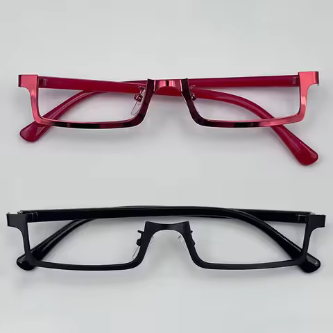 Anime Nishio Nishiki Kamishiro Rize Cosplay Glasses Adult Unisex Frameless Eyeglass Eyewear Costume 