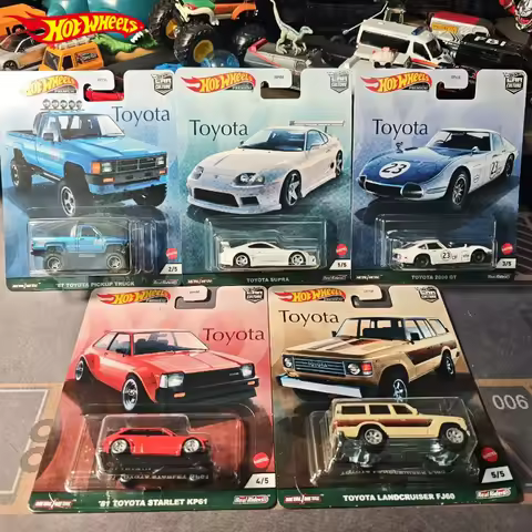 Genuine Hot Wheels Premium Car Culture TOYOTA LAND CRUISER FJ60/TOYOTA SUPRA/PICKUP/2000 GT 1/64 Col