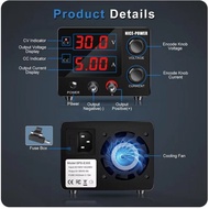 DC Lab Power Supply Variable Voltage Power Supply 30V 120V 3A 5A 10A Adjustable Switching PSU Digita