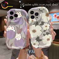 CUSTOM PURPLE FLOWERS MELTING CASING SOFTCASE FOR M22 M32 M34 M54 4G 5G RENO 7Z 8T 10 4G C30 C30S C3