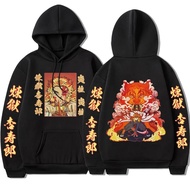 Anime Demon Slayer Hoodies Kimetsu No Yaiba Rengoku Kyoujurou Hoodie Men Clothes Harajuku Loose