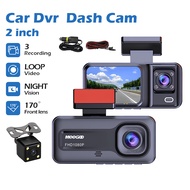 MeeGoo กล้องติดรถยนต์ 3กล้อง หน้าจอ2inch กล้องติดรถยนต์ เลนส์มุมกว้าง Car Camera กล้องติดรถยนต์อัจฉร
