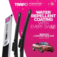 Trapo Hydrophobic Car Wiper Blade for BMW M3 Convertible E46 (02-06) //M3 Coupe (02-06)//M3 F80 Seda