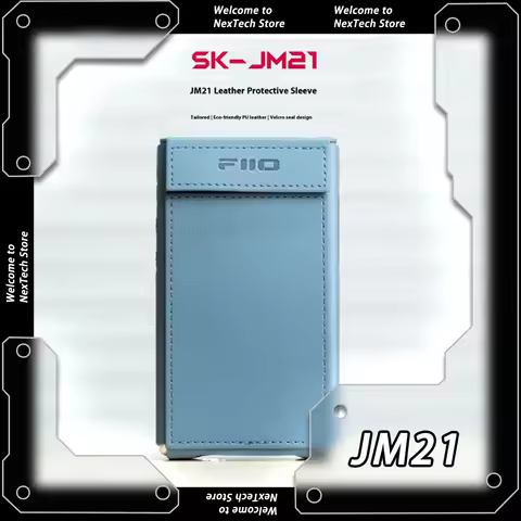 FIIO JM21 Music Player Original Leather Protective Cover Hood MP3 Protective Case Tempered Film Fron