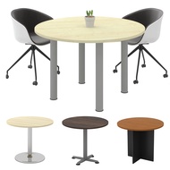 3ft/4ft Round Melamine Discussion Meeting Office Table Meja Bulat Boardroom Coffee Dining Table