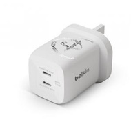 Belkin - Belkin - Belkin BoostCharge Pro 雙 USB-C® GaN PPS 65W 快速家用式充電器 (迪士尼系列, 迪士尼一百周年, 白色 )