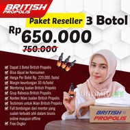 BRITISH PROPOLIS Paket 3 Botol Propolis By Ippho Santosa Distributor Agen Resmi British Propolis Sur