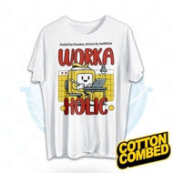 Souvenirs YA Men's Adult T-Shirt Wanita Work Holic Fueleda By Passion – Unisex T-Shirt O2Y-GTS131