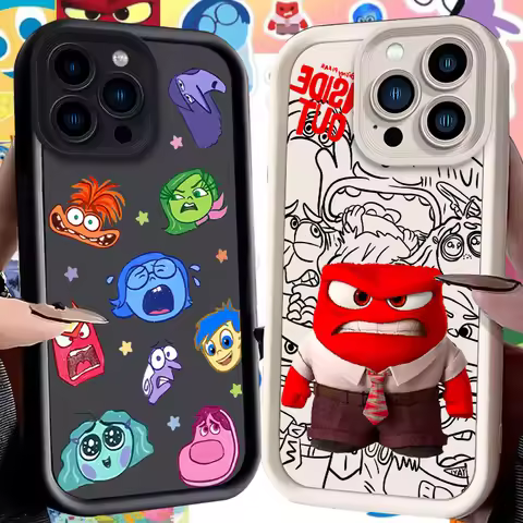 Disney Inside Out 2 Case for iPhone 16 15 14 13 12 11 Pro Max XS X XR 8 7 6S 6 Plus SE 2020 Liquid S