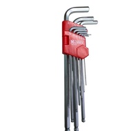 9pcs Set Kunci Allen S2 Inci Lebih Panjang (Titik Bola / Heksagon) Extra Long S2 Inches Allen Key Se