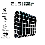 ELB - Contour Pillowcase size 55x35 Zipper Black Check Pattern