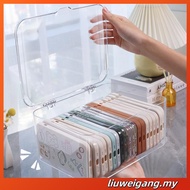 Mobile Phone Case Storage Box Phone Case Anti-dust Storage Box With Cover Transparent Covered Box Po