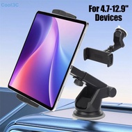 Cool3C Suction Cup Tablet Car Phone Holder For Samsung Galaxy Z Fold 4 3 2 Stand Adjustable Mobile M