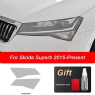 yolandd สำหรับskoda Superb 3 3v B8 2015 2016 2017 2018 2019 2020 อุปกรณ์เสริมไฟหน้ารถป้องกันฟิล์มโปร