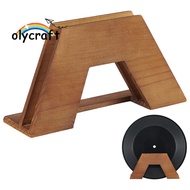 1pc Wood Record Display Stands Peru 22x6x11cm