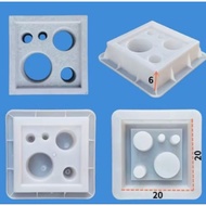 1pc Precast louver blocks hard plastic mold breeze block Button design resuable mold1000x