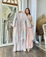 RAYA EDITION ZAKIA DRESS DAN INNER BAHAN CERUTY PREMIUM / GAMIS PESTA SUPER MEWAH