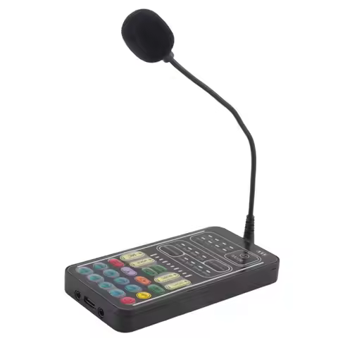 M51K-I9 Sound Card Voice Changer, Multifunctional Sound Effects Gameslive Streaming, Smartphones, Po