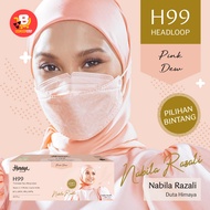 Himaya H99 Hijab Premium Face Respirator 20s - Pink Dew (HIMAYA)