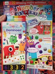 英國直送/英國代購 - BBC Cbeebies Numberblocks/ Number blocks 兒童雜誌連玩具 [2022年3月號贈品: dominoes玩具套裝 - 最後一本有小瑕.]
