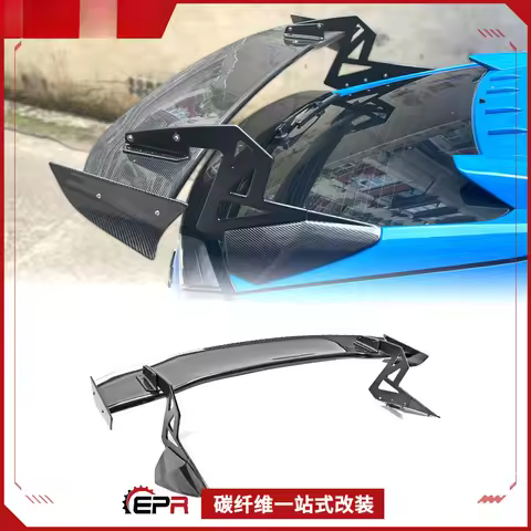 For Honda 10th Generation Two-Door Civic FK7 - SPOON Style Carbon Fiber GT Large Fixed Spoiler
