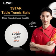 Original LOKI 3Star Table Tennis Balls 40+MM ABS Material Ping Pong Balls Durable Training Balls