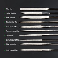 Metal Rasp Diamond Needle Files Set Wood Carving Tools Pengikir Kikir Kayu Besi 10pc Steel Woodworki