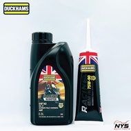 ชุดถ่ายน้ำมันเครื่อง+เฟืองท้ายDuckhams Scooter 5W-40/5W-50ขนาด0.8L/1LและGEAR OIL 75W-90 0.12L สำหรับ