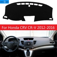 【CW】สำหรับ Honda CRV CR V 2012 2013 2014 2015 2016รถฝาปิดแผงควบคุมพรมกันลื่น Pad ม่านบังแดดเครื่องมือป้องกันพรมอุปกรณ์เสริม ร้อน 1 1