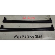 WAJA R3 SIDE SKIRT WITH LOGO PUR BODYKIT SIDE SKIRT PROTON CAMPRO MMC BY JA AUTO