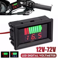 DRHT-12V-72V Car Marine Motorcycle LED Digital Voltmeter Voltage Meter Battery Gauge