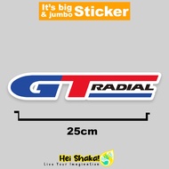 GT Radial Sticker Large Size Racing Sticker Waterproof Vinyl Material
