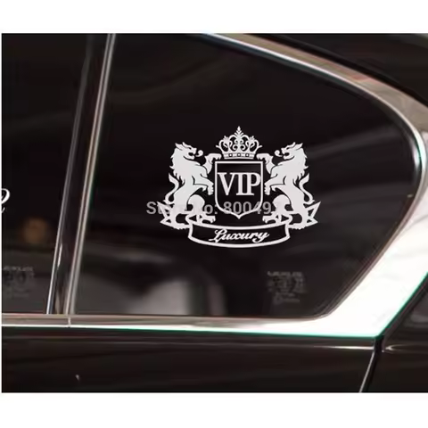 New Decorative Luxury Lion VIP Creative Window Trunk Fuel Tank Car Body Sticker Decoration Vinyl Dec