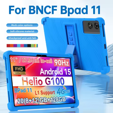 For BNCF Bpad 11 11Inch Tablet computer protective cover silicone tape bracket protective case [Kids