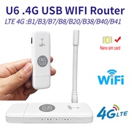 4G Wifi Router Portable LTE USB 4G Modem Nano SIM Card With Antenna 150Mbps High Speed Wifi Pocket MIFI Hotspot USB Dongle