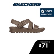 Skechers Women Foamies Footsteps Summer Bliss Sandals - 111575-DKTP Anti-Odor Dual-Density Hanger Optional Machine Washable Luxe Foam