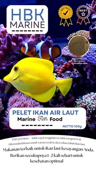 Pelet Ikan Hias Laut Marine Fish Pakan Ikan Nemo 100GR