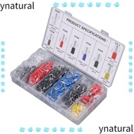 YNATURAL 1200 Pcs Wire Ferrule Terminal Kit, 8 Different Size 0.5mm-10mm Cold Pressed Terminals, Ass