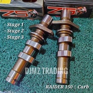 RAIDER 150 carb | Z5 Racing Cams / camshaft (6 / 7.3mm, 16.5 / 7.5mm, 7.5 / 7.8mm) Stage 1, 2, 3