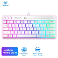 AULA F3061 61Keys Wired RGB Gaming Keyboard Membrane Keyboar