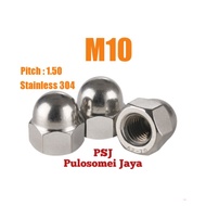 Stainless Steel Cap Nut M10 / M10 Cap Nut Stainless 304 Stainless Steel Screw