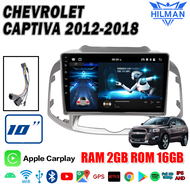 HILMAN CHEVROLET CAPTIVA 2012-2018 จอ Andriod จอแอนดรอย 10นิ้ว QLED 720P HD 2din Android 12 YOUTUBE WIFI GPS Apple Carplay เครื่องเสียงรถ 4G 360 จอแอนดรอยติดรถยน