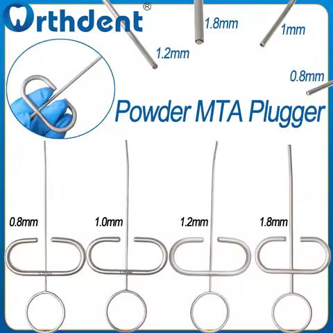Dental Bone Powder Graft Syringe SS Powder MTA Plugger Applicator Graft Injector Syringe Carrier Cur