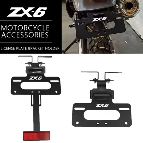 For Kawasaki ZX6R ZX-6R ZX 6R ZX7R ZX9R ZX10R ZX-10R ZX11 ZX12R ZX14R ZX25R Motorcycle License Plate
