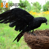 GAGAA Fake Crow Artificial Black Bird Deter Miniatures For Home Garden Festival Decor Crow Statue