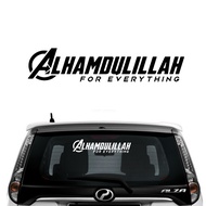 Sticker Kereta Alhamdulillah