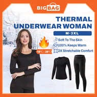 2PCS Thermal Wear Woman Long John Woman Winter Clothes For Women Thermal Underwear Inner Heattech Ba