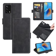 Chuubut Oppo A74 A95 Case Flip Cover Leather Case Book Cover Wallet Wallet Oppo A74 A95